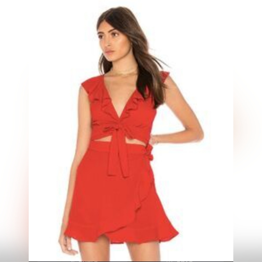 Show Me Your MuMu Red Mini Dress